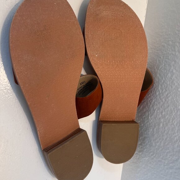 NWOT Coconuts by Matisse Leather 2 Strap Slip On Sandals - Limelight - Size 9 - Picture 8 of 10